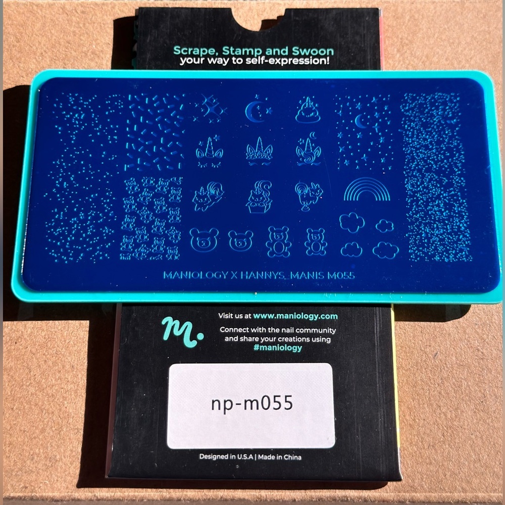 Maniology stamping plate Maniology X Hannys_Manis M055 Discontinued